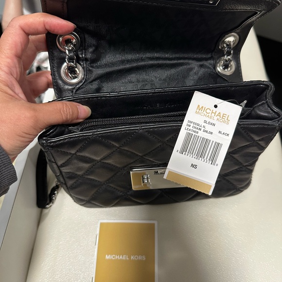 Michael Kors Black Sloan Quilted Crossbody Bag - Picture 4 of 10